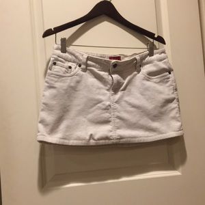 Tilt Corduroy mini skirt juniors size 9 w/ stretch cream/linen color
